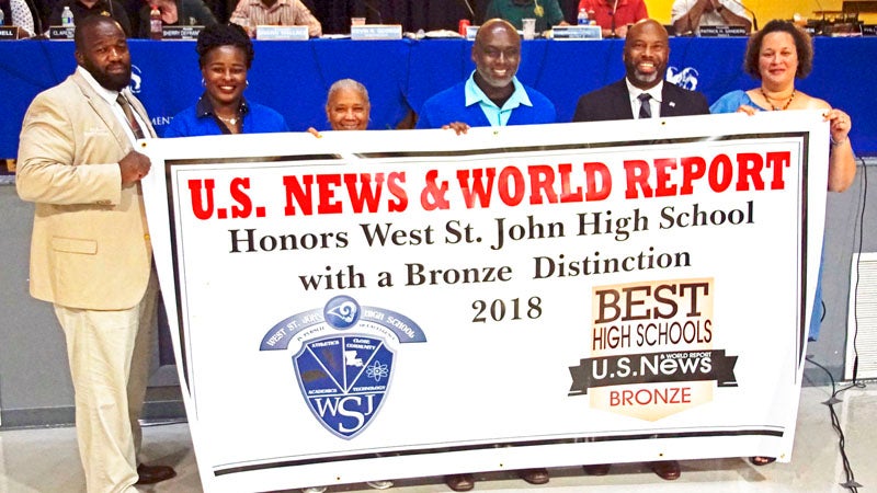 News Feature: West St. John High School receives honor - L'Observateur