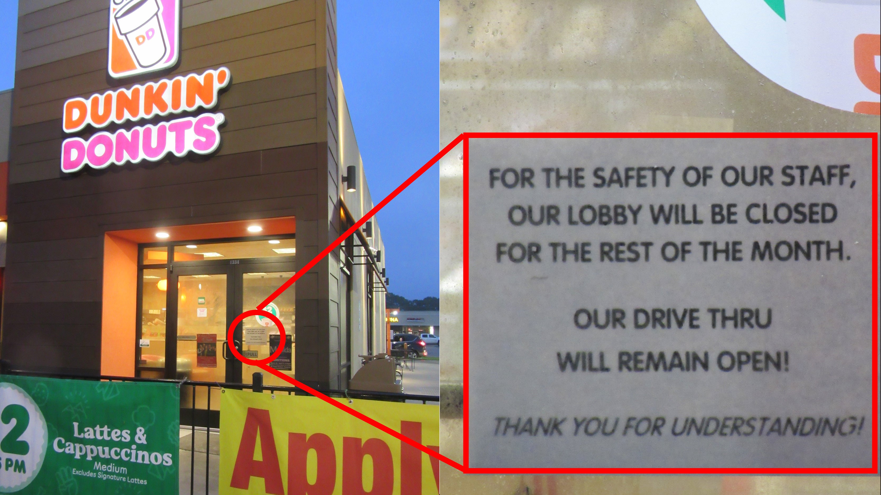 Restaurants limited to pick-up/drive-through only: Casinos ...