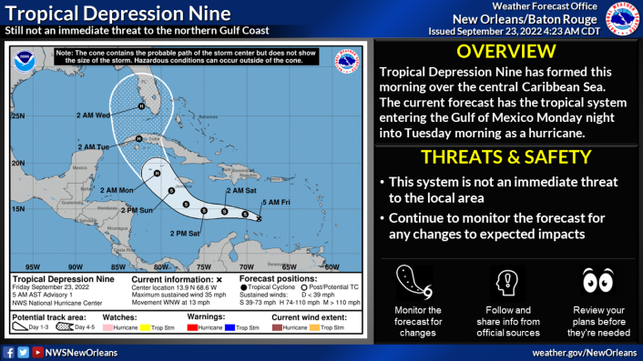 Tropical Depression Nine update - L'Observateur | L'Observateur