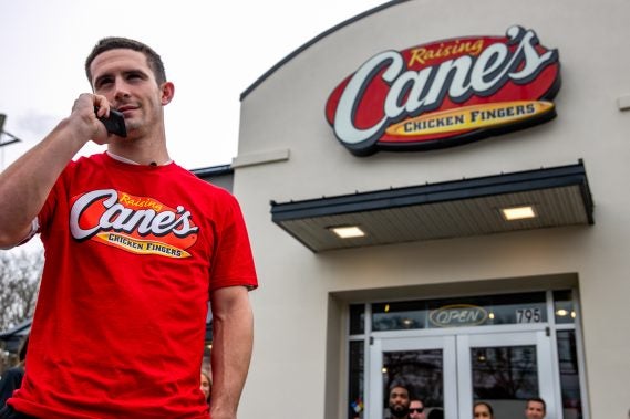 Stetson Bennett Works at Raising Cane's for a Day