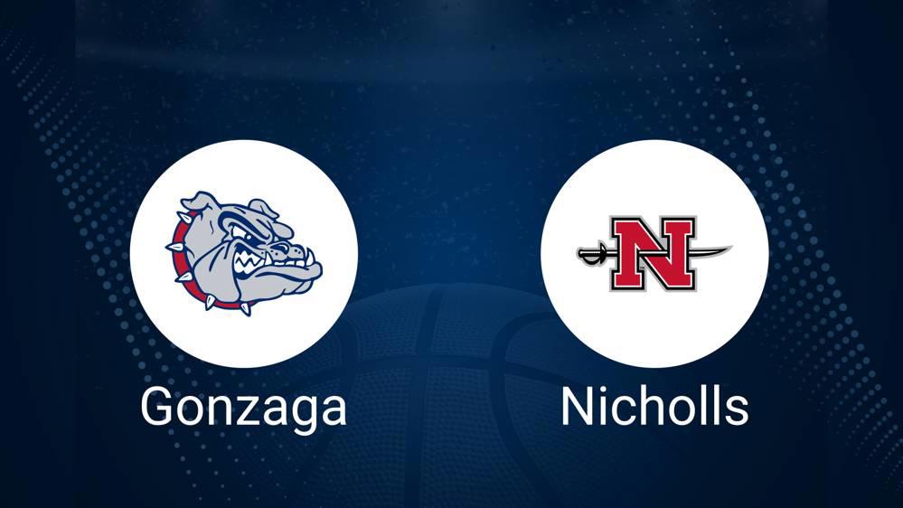 How to Watch Gonzaga vs. Nicholls State on TV or Live Stream - December 18