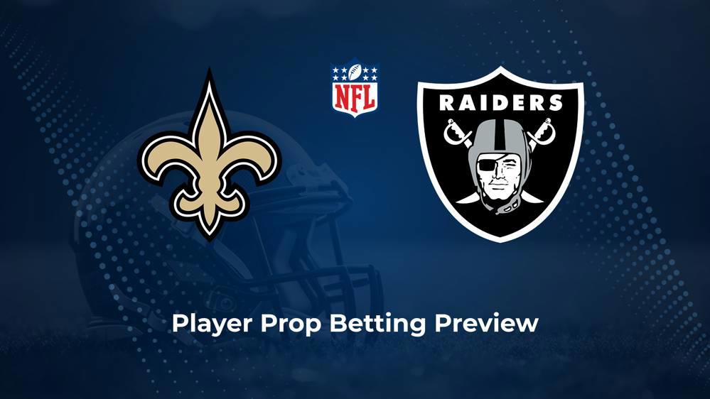 Saints vs. Raiders Player Props & Odds – Week 17